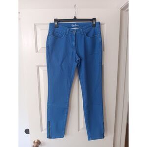 BODEN Blue Denim Ankle Skimmer with Zip 7/8 Jeans Women's Size UK10R/ US 6R 28 S